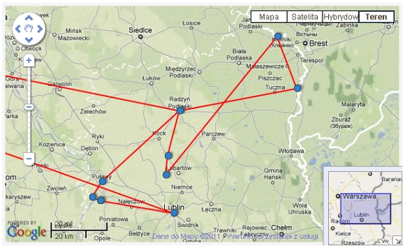 map lubelskie 2003